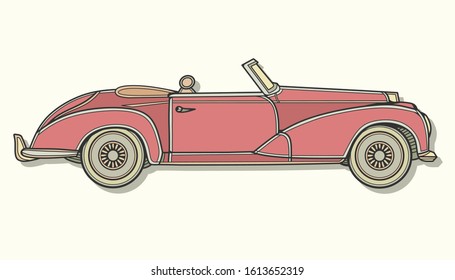 The Stylish Vintage Car Art