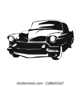 Retro Muscle Car Vector Illustration Vintage Stock Vector (Royalty Free ...