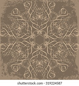 stylish vintage circular pattern
