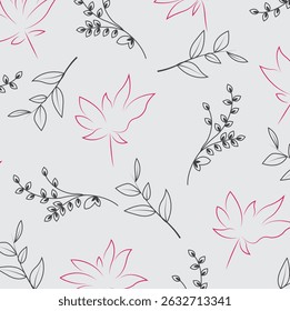 stylish Vintage Elegant Floral outline Pattern. Elegant Background with floral designs. Good for Digital Print and Sublimation Techniques
