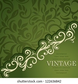 Stylish Vintage Invitation card. Luxury  design
