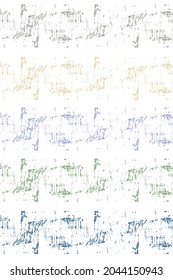 Stylish.  Violet and blue paintbrush lines horizontal seamless texture for backdrop. Hand drown paint strokes design. For fabric.