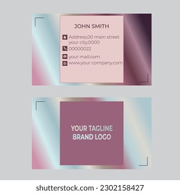 Stylish visiting card,vector and business template