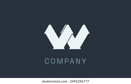 Diseño de logotipo W con estilo perfecto para marcas contemporáneas, agencias creativas, empresas tecnológicas, servicios de Profesional y soluciones empresariales innovadoras
