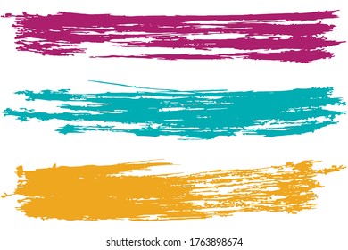 Stylish watercolor brush stripes pattern. paintbrush lines horizontal  texture for background. Hand drown paint strokes design. fabric.