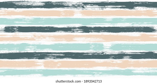 Stylish watercolor brush stripes seamless pattern. Ink paintbrush lines horizontal seamless texture for background. Hand drown paint strokes decorative artwork. For illustration.
