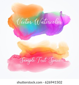 stylish watercolor stain vector background