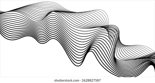 stylish wave dot abstract background