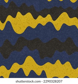 Stylish wave fluid vector seamless pattern. Wavy dynamic stripes texture. Poster background template. Colorful textile print design. Wave flow splash fluid shapes background.