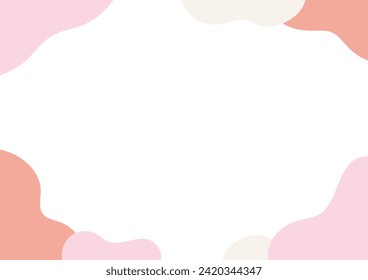 Stylish Wave Frame Geometric Pattern Background Illustration