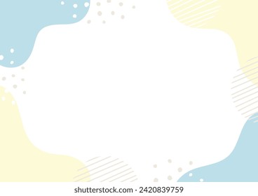 Stylish Wave Frame Geometric Pattern Background Illustration