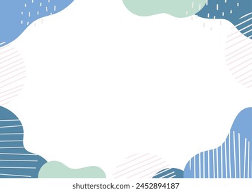 Stylische Wave Frame geometrische Muster Hintergrund-Illustration