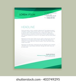 stylish wave letterhead design