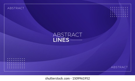 Stylish Wavy Abstract Lines Background