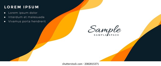 stylish wavy banners template vector illustration