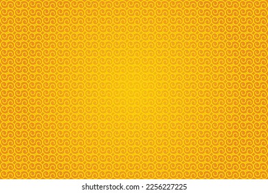 Stylish wavy line pattern design on yellow background