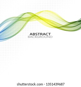 
Stylish wavy wave on abstract background