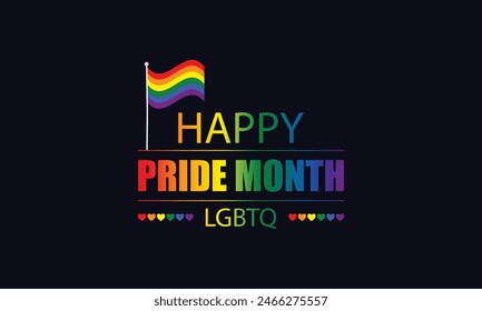 Stylish Ways to Celebrate Pride Text and Flag Illustration Design to Display Your Support