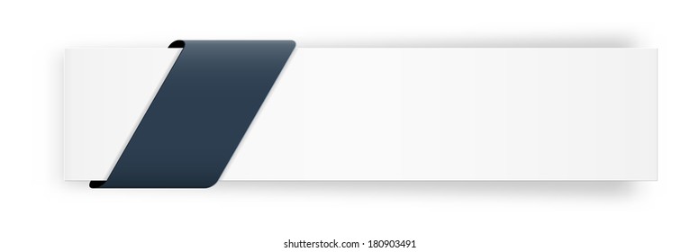the stylish web banner with blank dark ribbon / the blank stripe with tag / the web banner template