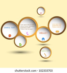 Stylish web design bubble. Vector eps10