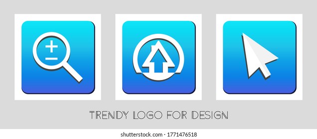 iconos elegantes de la web para la decoración