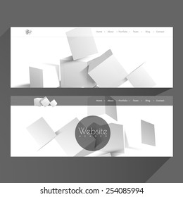 Stylish website header or banner set for your business.