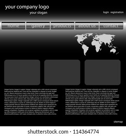 Stylish website template for blog page