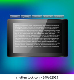 Stylish website template for blog page 