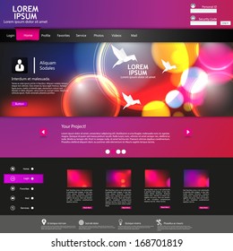 stylish website template for personal portfolio