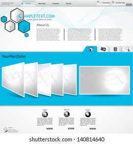 stylish website template - portfolio layout for designers and design studio