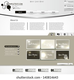 stylish website template - portfolio layout for designers and design studio