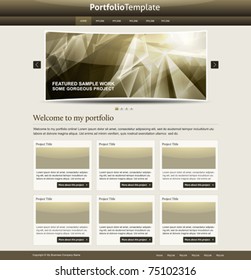 Stylish Website Template - Portfolio Layout For Designers And Design Studio