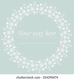 Stylish wedding card. Elegant floral frame for greeting card, invitation, baby shower card and more creative designs.