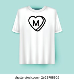 Stylish white t-shirt design perfect for casual wear, street fashion, or custom printing projects.
