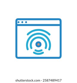 Stylish Wi-Fi Signal Icon for Learning