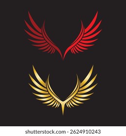 Stylish Wing Emblem for Branding

