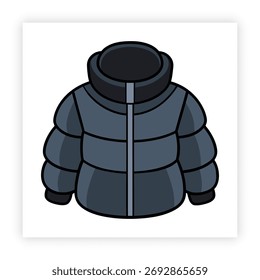 Elegante chaqueta de invierno Paquete de ilustración de chaqueta de invierno