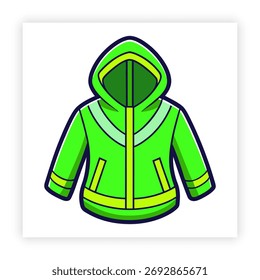 Elegante chaqueta de invierno Paquete de ilustración de chaqueta de invierno