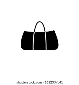 Stylish womens handbag - tote, shopper, hobo, bucket, satchel and pouch bag. Trendy leather accessories of different types isolated on white background. Monochrome vector illustration.