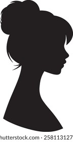 Stylish Women's Silhouette Icon Vector Trendy Female Figure for Branding and Fashion