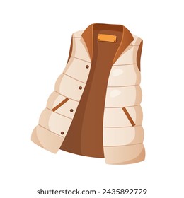 Stylish women's winter warm waistcoat