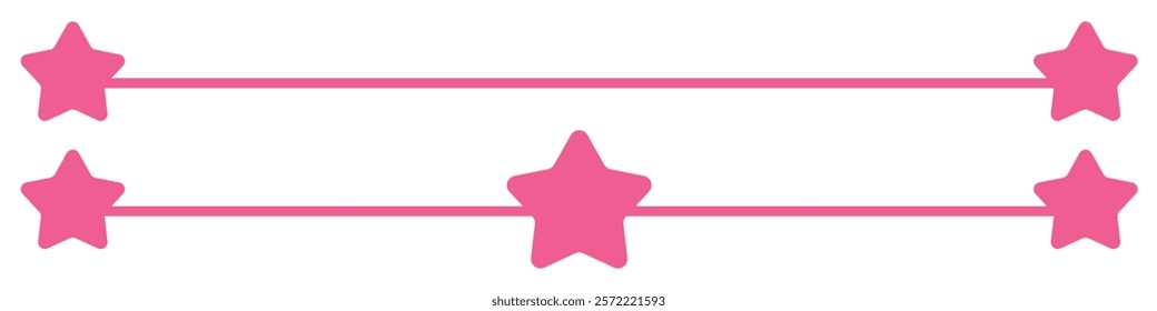 Stylish Y2K star border frame vector. Perfect for retro designs posters, invitations and branding. Sparkle starburst or twinkle, star burst and sunray or sunbeam