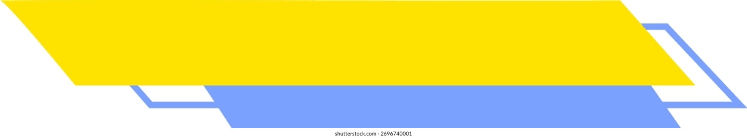 Cabeçalho amarelo e azul elegante com um gráfico circular e ícone de nuvem, com um layout limpo.