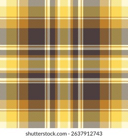 Stylish yellow and brown plaid pattern.  Perfect for textile design, apparel, or website backgrounds.  This seamless texture evokes warmth and a classic, timeless feel.