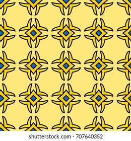 Stylish yellow decorative pattern