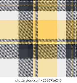 Stylish yellow, gray, and black plaid pattern. Perfect for textile design, fashion, apparel, and website backgrounds.