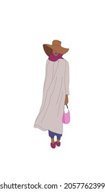 Stylish young women dressed in trendy clothes. Set of fashionable casual and formal outfits. Bundle of cute girl hipsters or trendsetters. Flat cartoon colorful vector illustration.