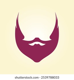 Stylist Beard trendy artwork gorgeous abstract vector illustration colorful practical design.eps