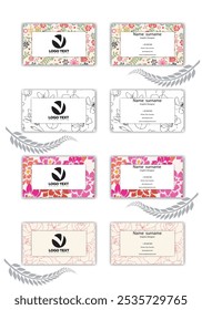 stylist business card template set.