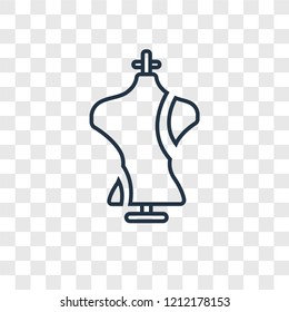 Stylist concept vector linear icon isolated on transparent background, Stylist concept transparency concept in outline style